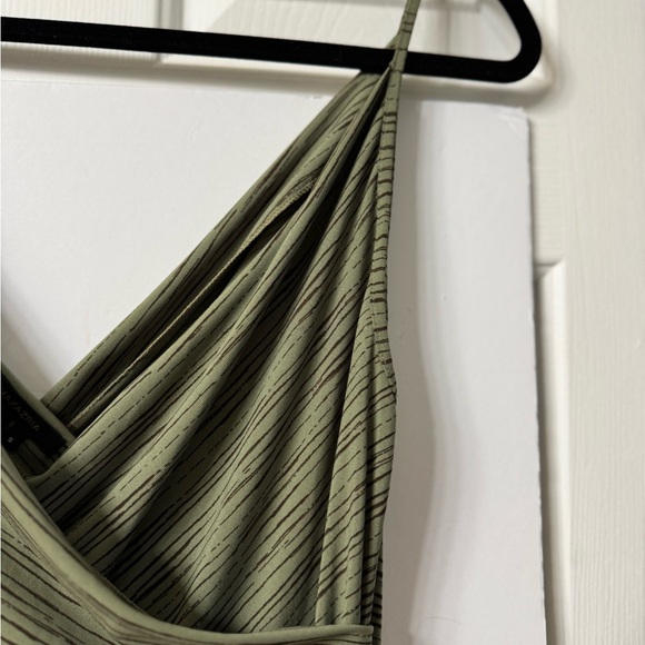 BCBG S Drop Waist Spaghetti Straps, Draped Front and Back making it V Neck NWOT - Picture 12 of 16